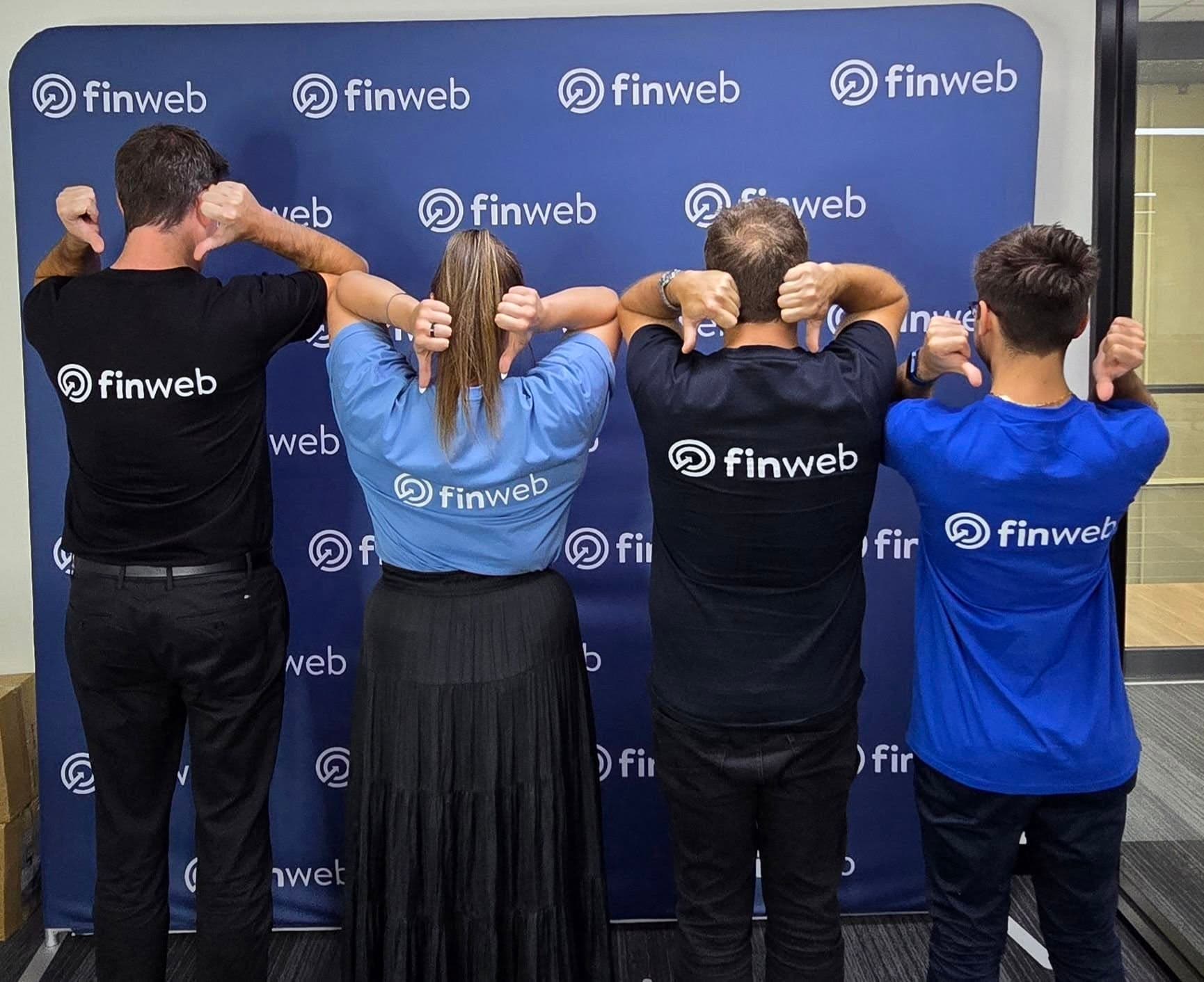 finweb brokers and team members together at a community gathering